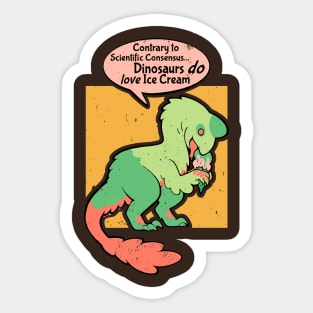 Dinosaurs love Ice Cream 1:2 Sticker